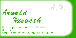 arnold husveth business card